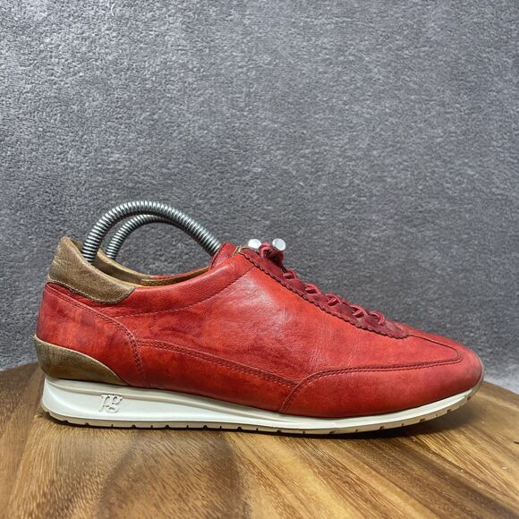 Paul Green Kalista Sneaker/Shoes Size EU-39/US-9 Two Tone Red Leather/Suede - Picture 1 of 10